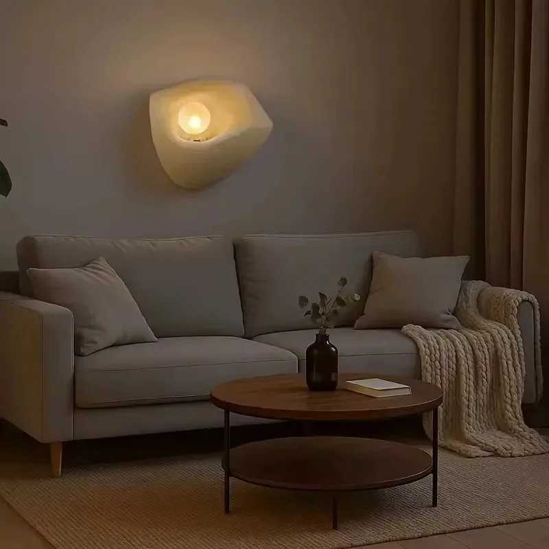 2025 Latest Nordic Lamps Japanese Style Wasabi Wind Wall Lamp I Am Bedside Lamp Living Room Background Wall Home Decor Reading LampXJ250526