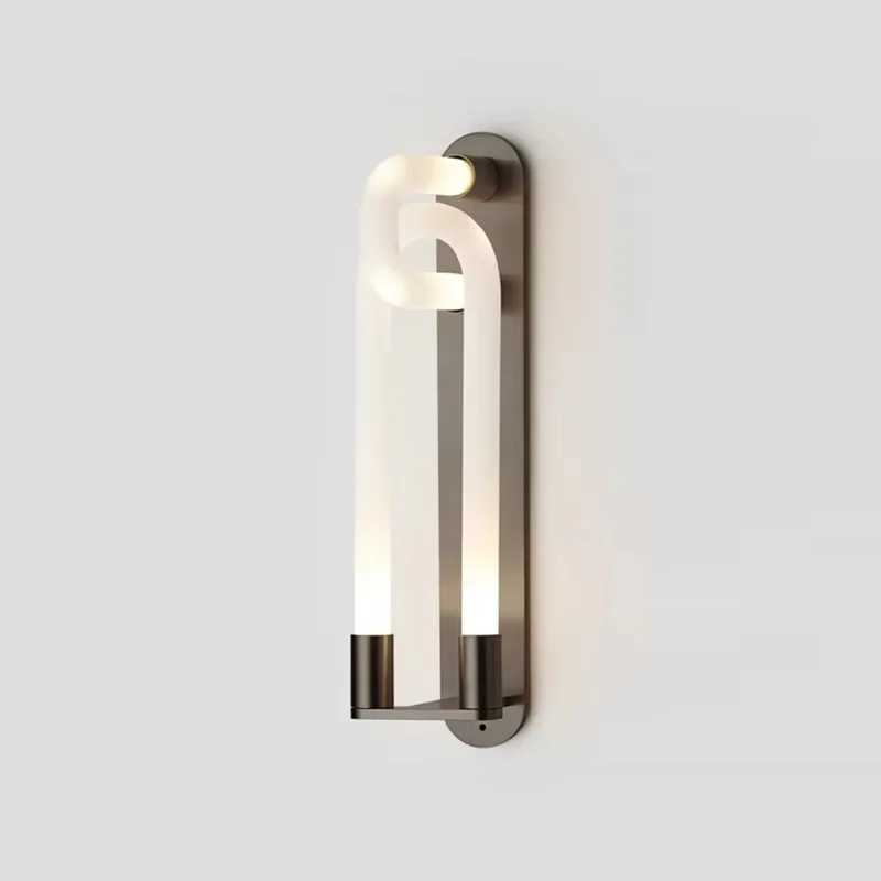 Nordic Double Head Wall Lamp Modern Luxury U Shaped Tube Lamp For Living Room Restaurant Study Bedroom Hotel Bathroom LightXJ250526