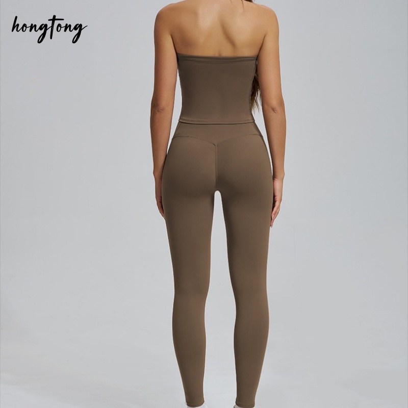 workout sets woman elastic skinny sleeveless fitness yoga set gym clothes outdoor running breathable moisture wicking quick dry versatile active wear 