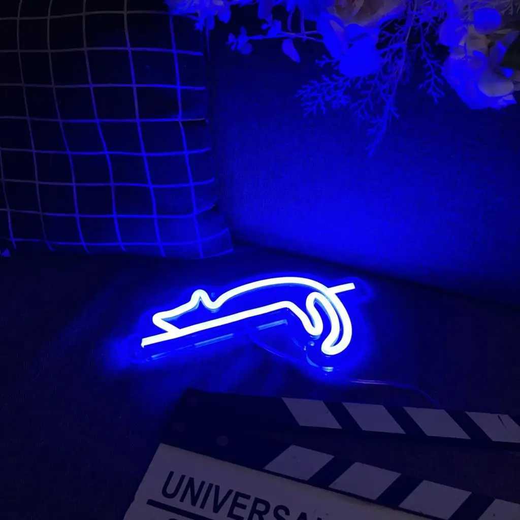 Cat Neon Sign USB LED Neon Light Night Sign Childrens Bedroom Wall Decoration Neon Lamps Creative Birthday Gift Room Wall Decor W250526