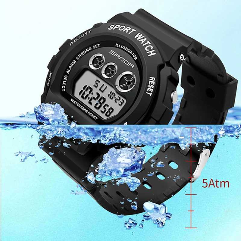 SANDA G Style Sport Electronic Watch Men Military Watches Alarm Clock Ms Unisex Boy Girl Shockproof Waterproof LED Digital Watch M250526