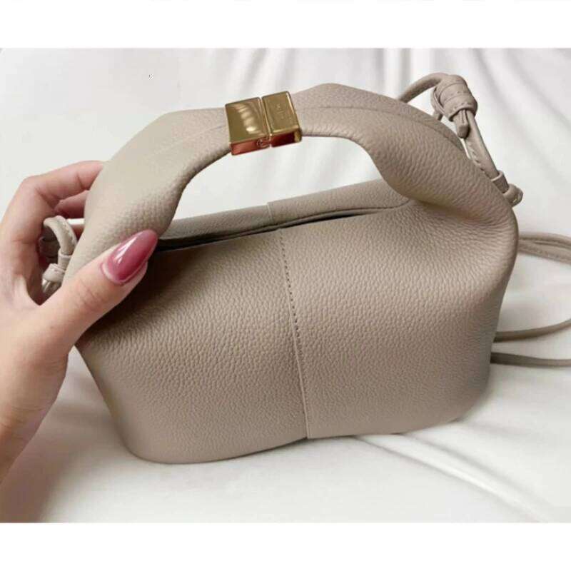 2025 Women's New Fashion Elegant Solid All-Match Mini Soft Cloudy Handbag Shoulder Crossbody Bag Office Daily
