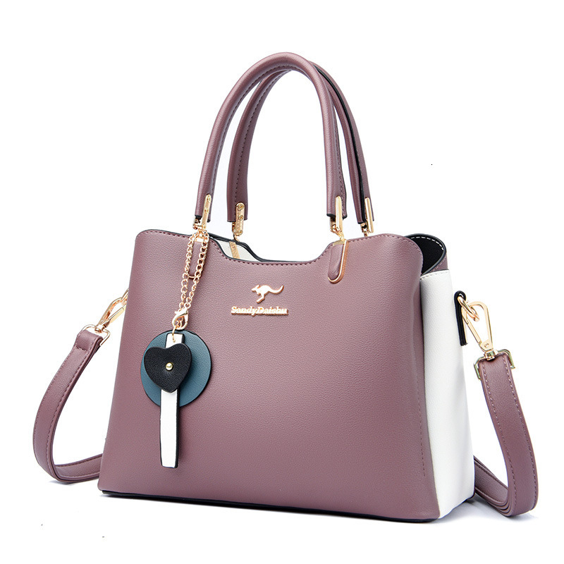 Free Shipping Designer Bag Women's New Handbag Urban Minimalist Fashion Contrasting Color Shoulder Bag Atmospheric And Practical Diagonal Shoulde