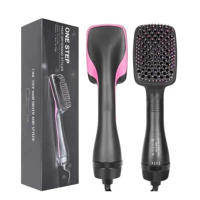 Professional Salon One-step Hair Dryer and Air Brush Electric Fast Heating Blow Dryer Brush Straightening Comb comb R250526