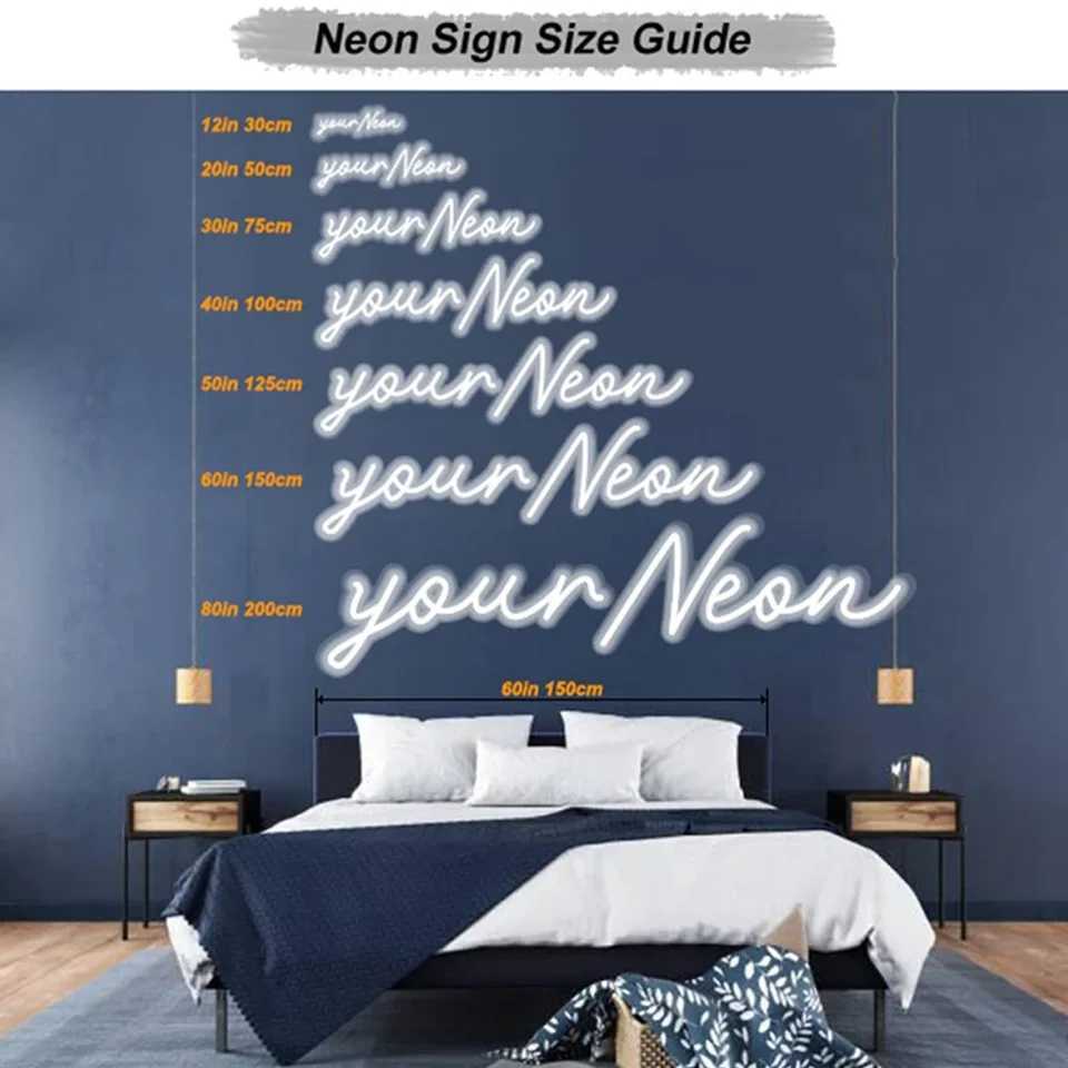 Custom Neon Sign LED Light Personalized Custom Wall Decor Neon Sign For Store Wedding Happy Birthday Party Bar Neon Sign W250526