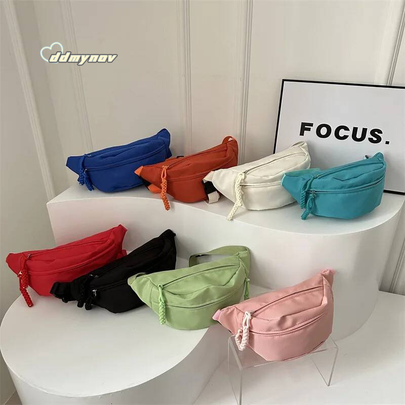 Chest Bags Banana For Women Sling Crossbody Pack Canvas Running Waist Casual Fanny Packs Sport Half Moon Belt Bag ddmynov