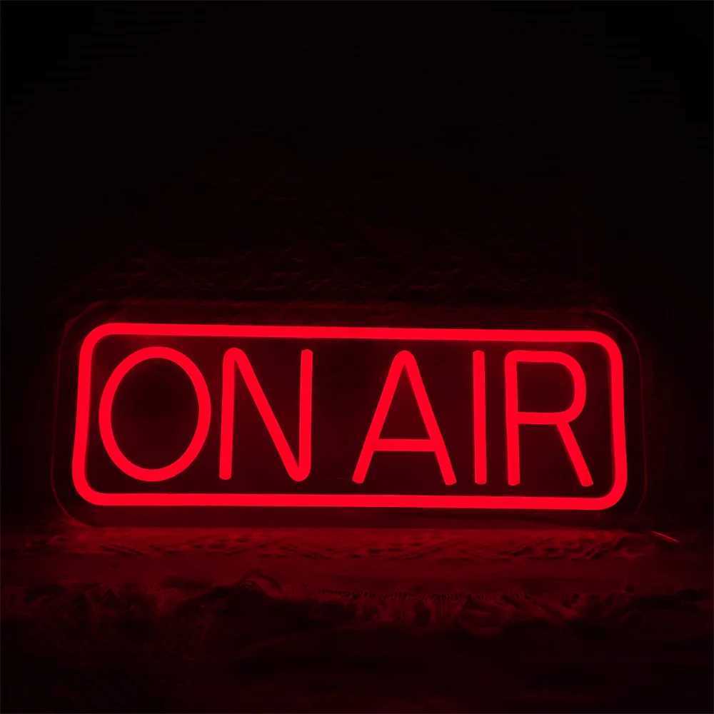 ON AIR Neon Sign Personalized Studio Live Decorative Lights Streaming Recording Signs Art Wall Decor for Live on Air LED Lamp W250526