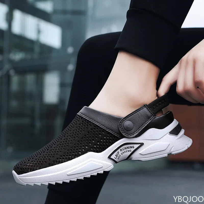summer Slip on Lightweight Men Sneakers Fashion versatile Platform Sandals Mesh leisure Breathable Beach Slippers 250523BJ - view 4