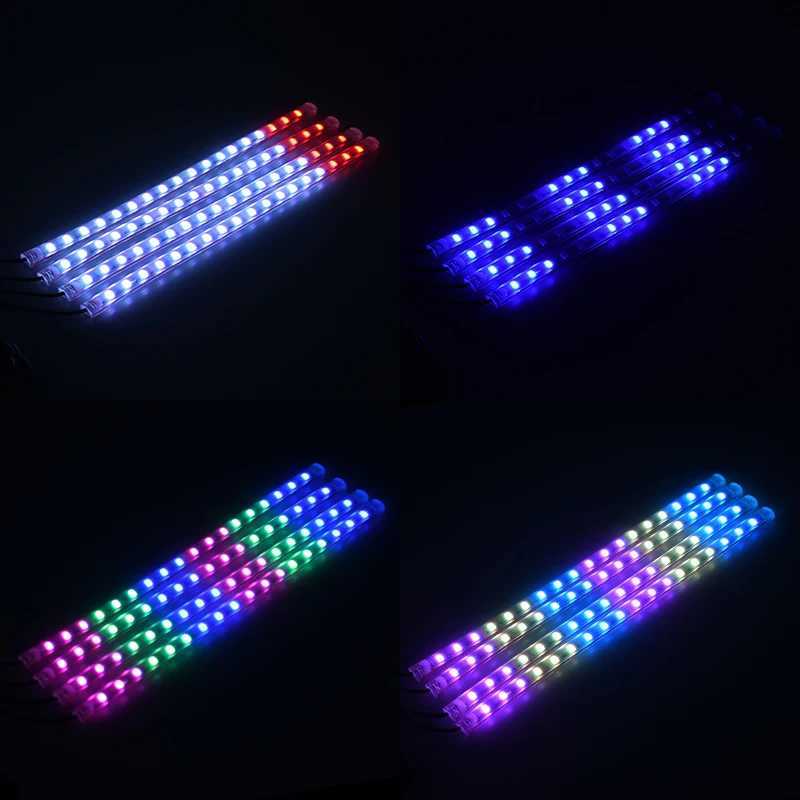 Symphony LED Ara i Ortam Ayak I Arka Ik Uygulama Mzik Kontrol RGB oklu Modlar Otomobil Atmosfer Dekoratif Neon Lamba W250526