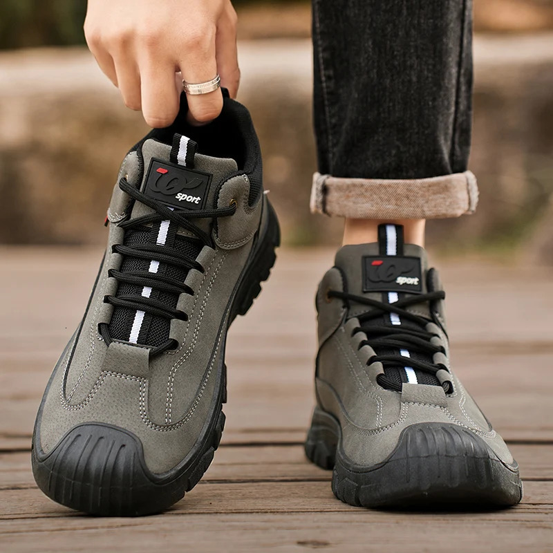 High Quality Causal Shoes for Men Top Leather Sneakers Fashion Male Sports Comfortable Hiking Driving Shoes 250526