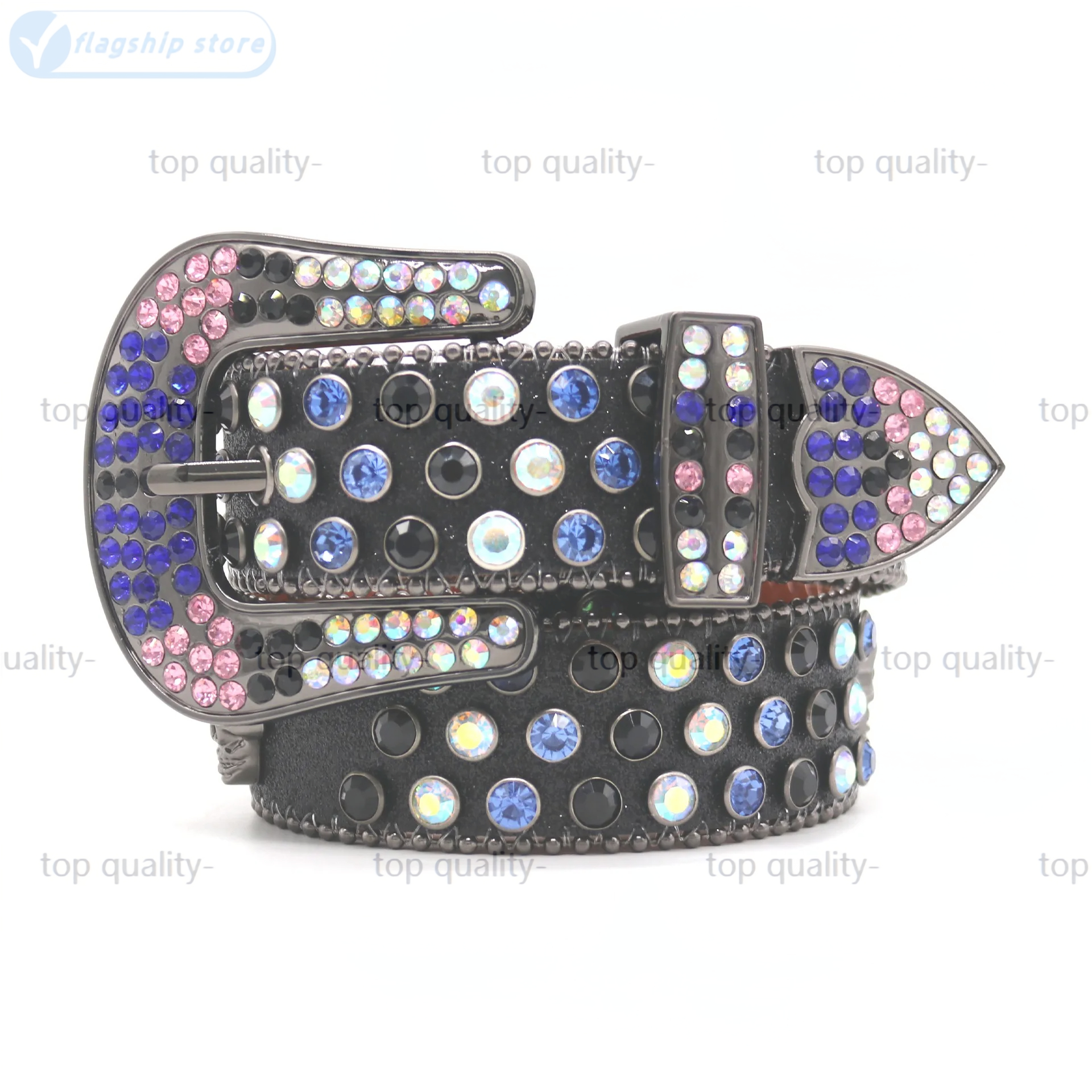 top quality-designer belt bb belt simon mens belt for women shiny diamond belts black on white multicolour with bling rhinestones as gift waistband Factory wholesale
