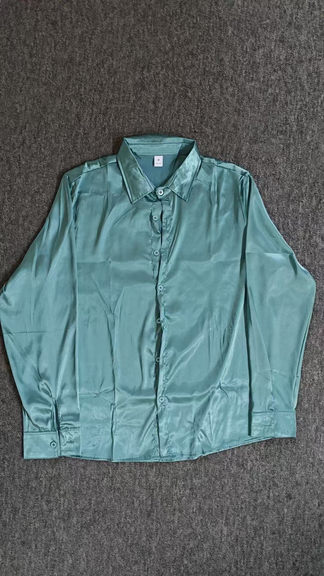 button up shirt designer mens new stylish mens autumn business casual long sleeve shirt with silky fabric