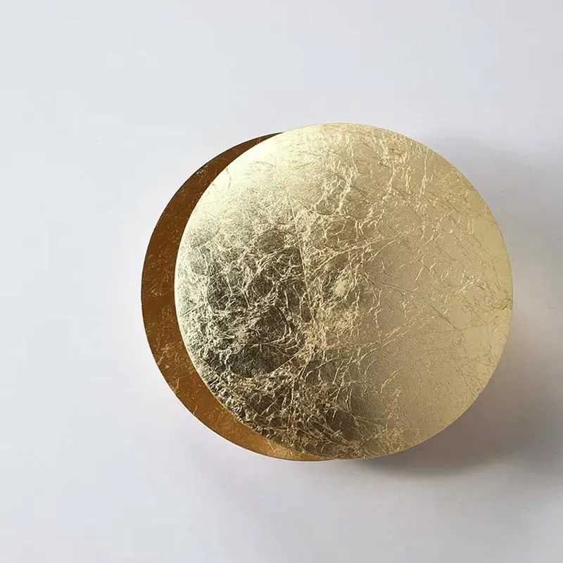 Modern LED Wall Lamp for Bathroom Mirror Bedside Bedroom Corridor Rotatable Black Gold Texture Designer Wall SconceXJ250526