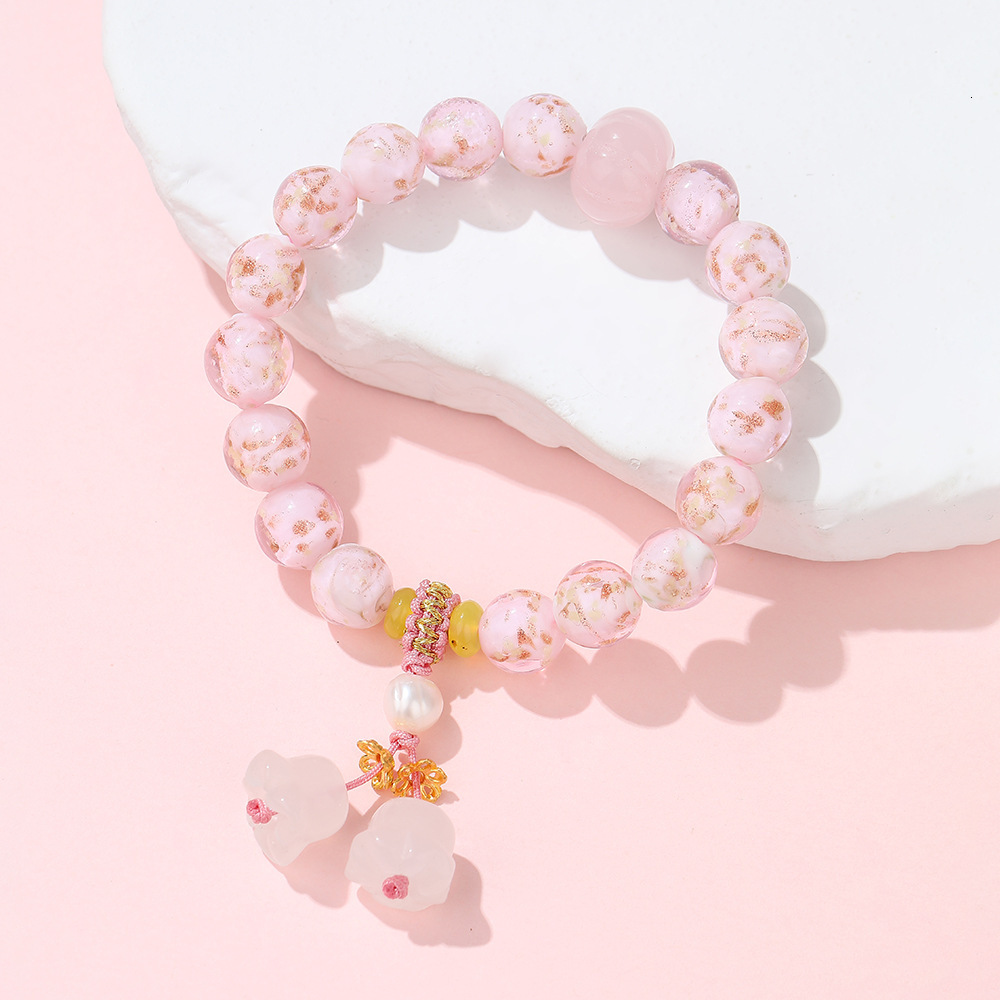 Glass Hand String New Chinese Bell Orchid Pendant Bracelet Female Couple Style Scenic Spot Cultural Play