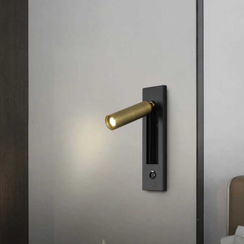 Embedding mounted led headboard wall lights bedroom bedside lamp 3W led wall lamp led reading wall light for hotel home villaXJ250526
