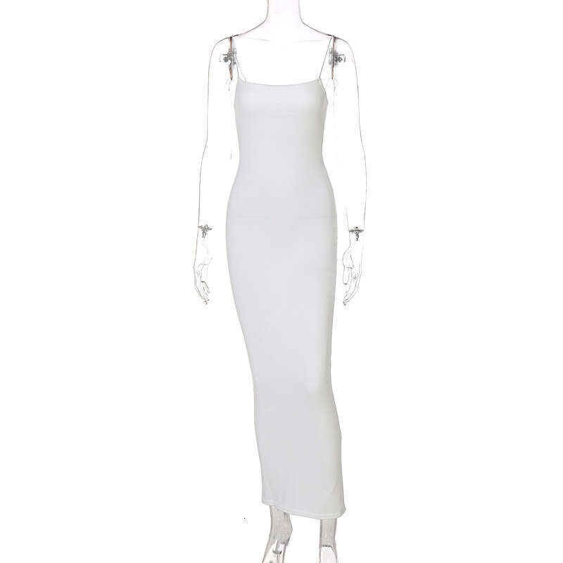 Backless Sexy Dress New Women S Ins Sexy Elegant Strap Long Fashion Slim Fit Dress Versatile Sexy Flowy Dresses