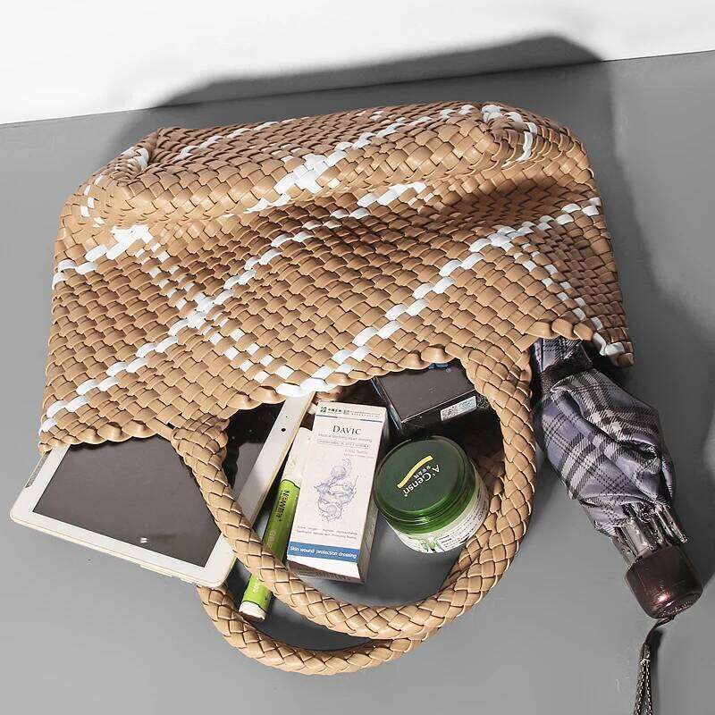 Women's handbag designer women's handbag women's bucket large woven shoulder shopping bag women's handbag travel bag