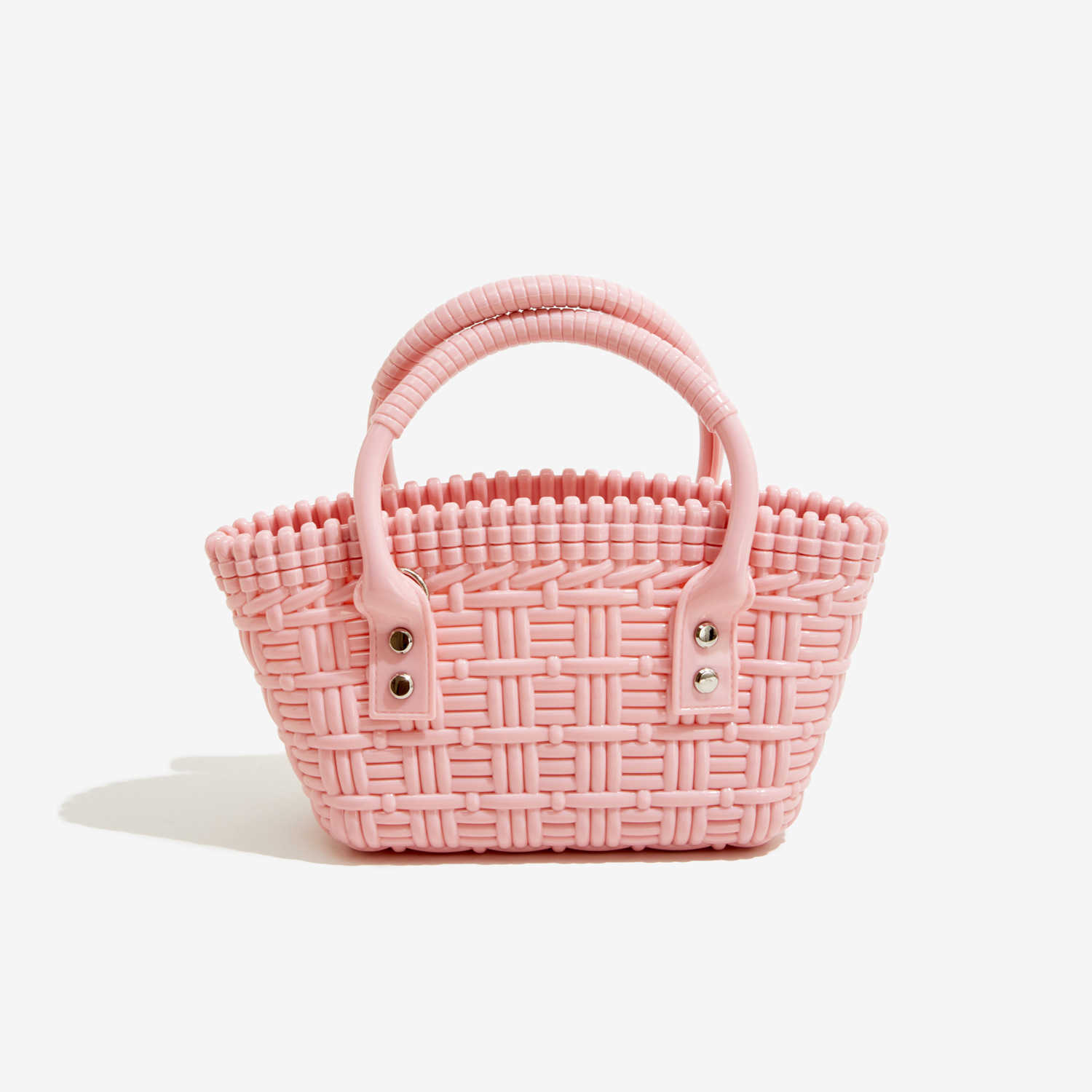 Pvc Jelly Bag Fashion and Versatile Woven Vegetable Basket Durable and Easy to Wash Summer Womens Handbag