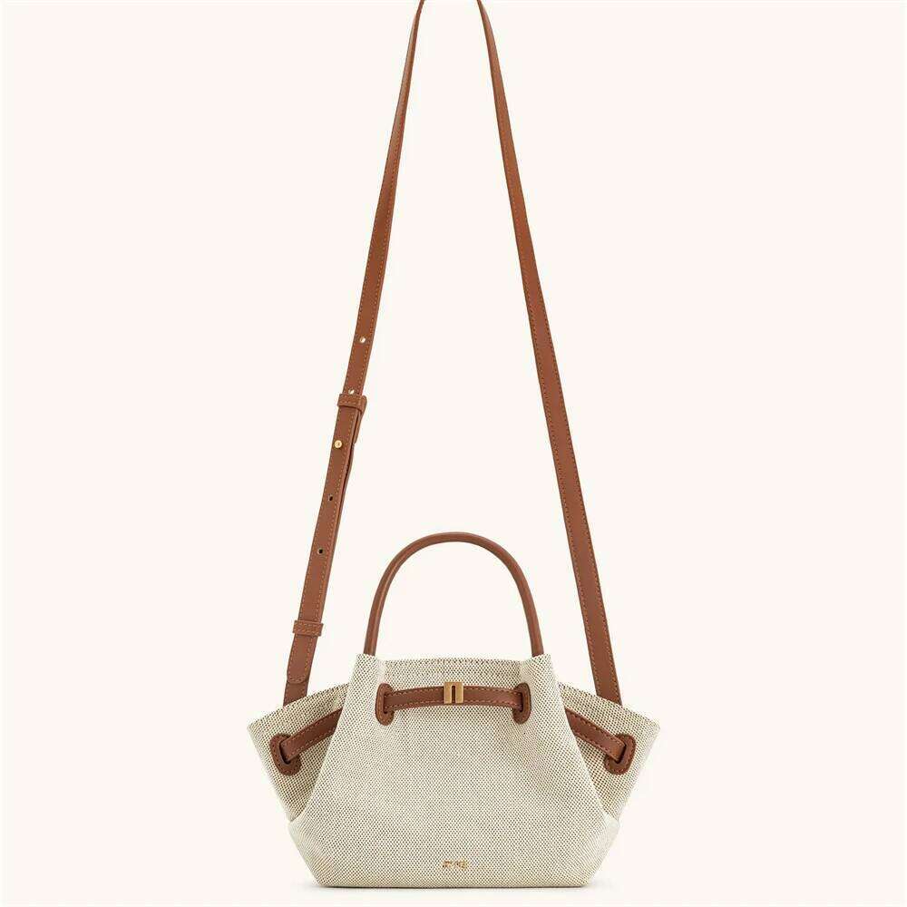 Women's Bags Designer JW PEI New Women's Canvas Brown Crossbody Shoulder Mini Vegan Tote Handbag Dumpling Bag High Quality Leather
