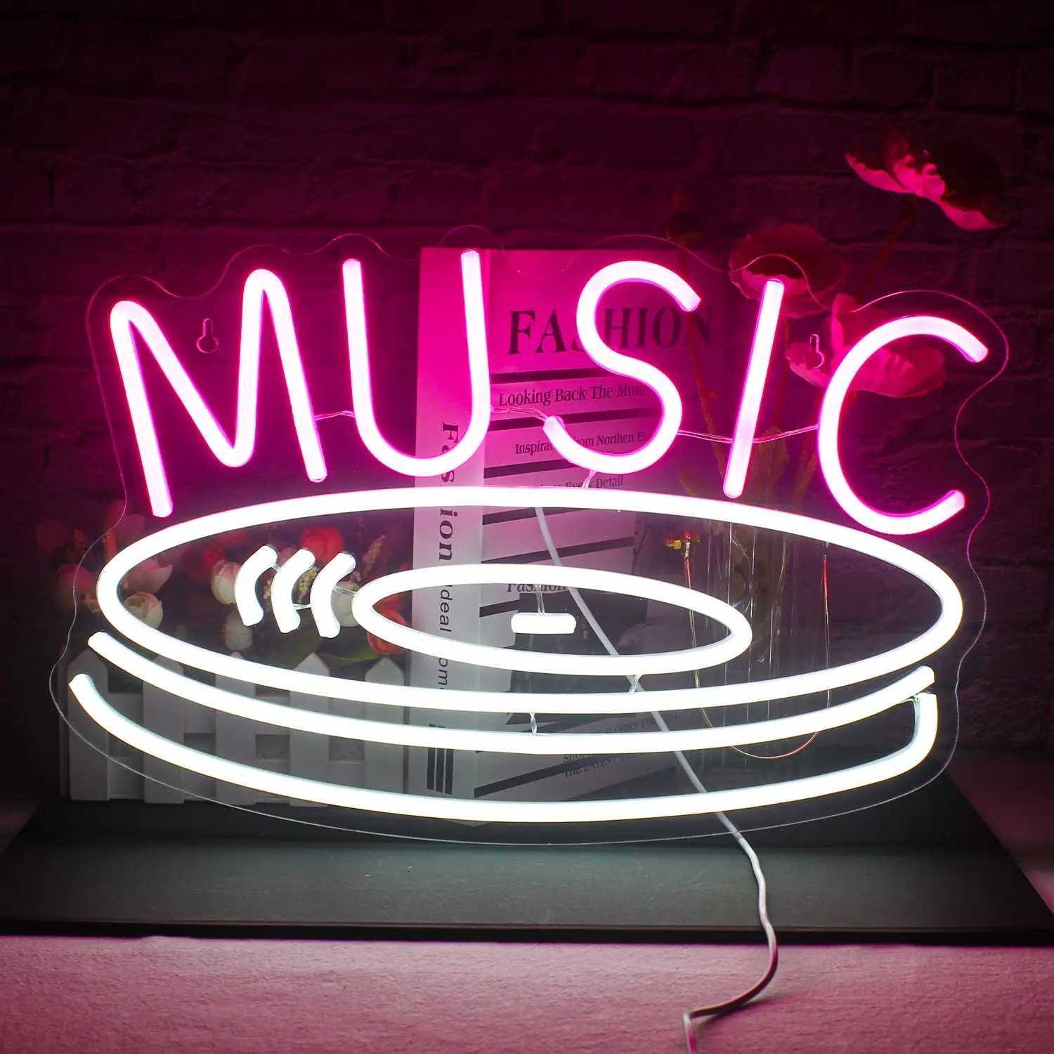 Live Music Neon Signs Rock and Roll LED Lights In Room Decoration For Home Bars Music Club KTV Party Light Up Sign W250526