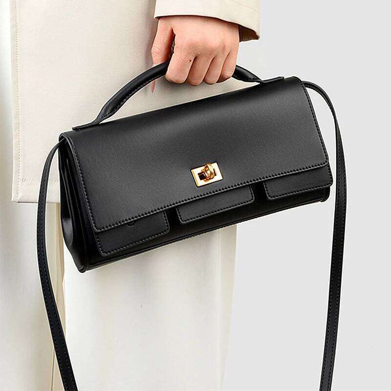 Women's Bags Designer High-End Small Wing Bag Brand Designer New Gold Lock Clutch Retro Genuine Leather Motorcycle Fashion Shoulde Crossbody Ba