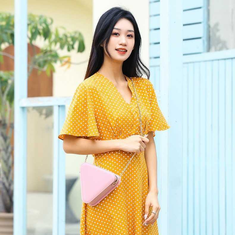 Pvc Triangle Jelly Bag Fashion Versatile Shoulder Bag Anti Dirty and Easy to Wash Summer Womens Diagonal Cross