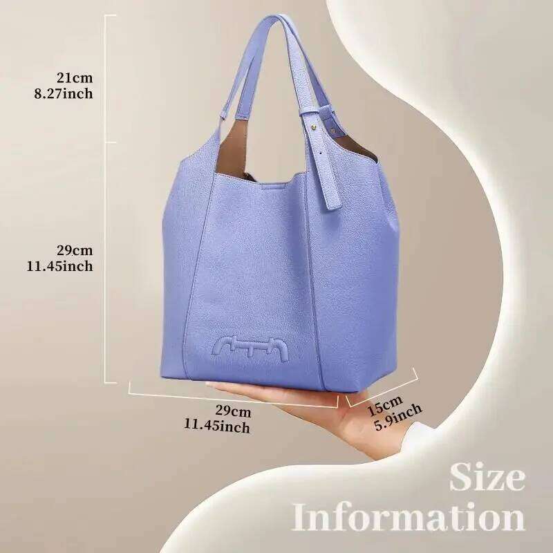 2024 New Handfashion Handbag Simple PU Material Large Capacity Commuter Wallet Classic Style Women's Tote Bag