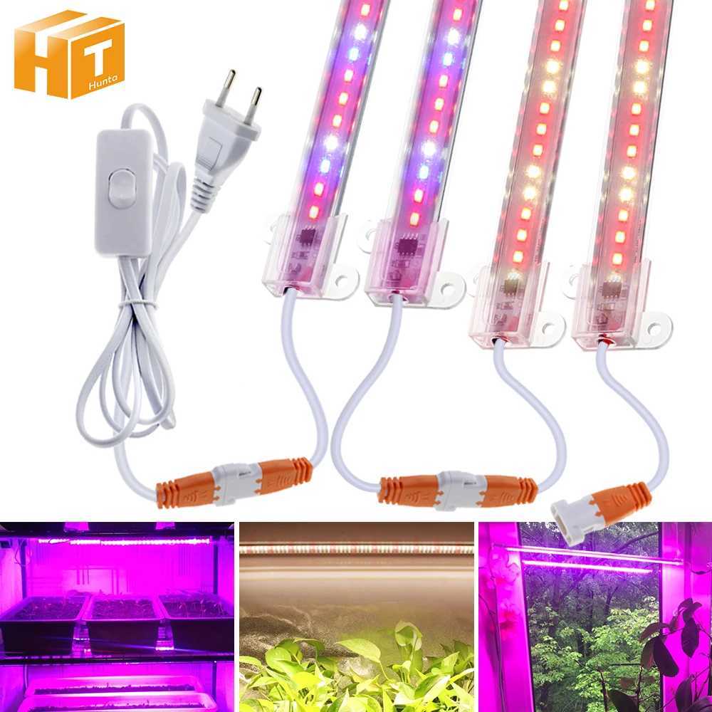 220V Full Spectrum LED Grow Light 75LEDs 50cm LED Grow Tube For Indoor Flower Rack Plants Growing LampXJ250526