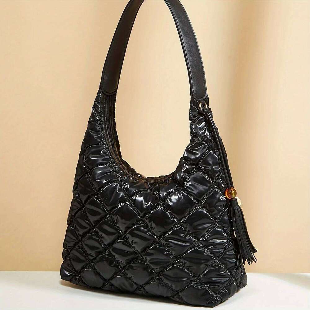 Women's Bags Designer Vintage Large Capacity Plaid Shoulder Women's Autumn/Winter New Leisure Handbag Commuter Tote Bag