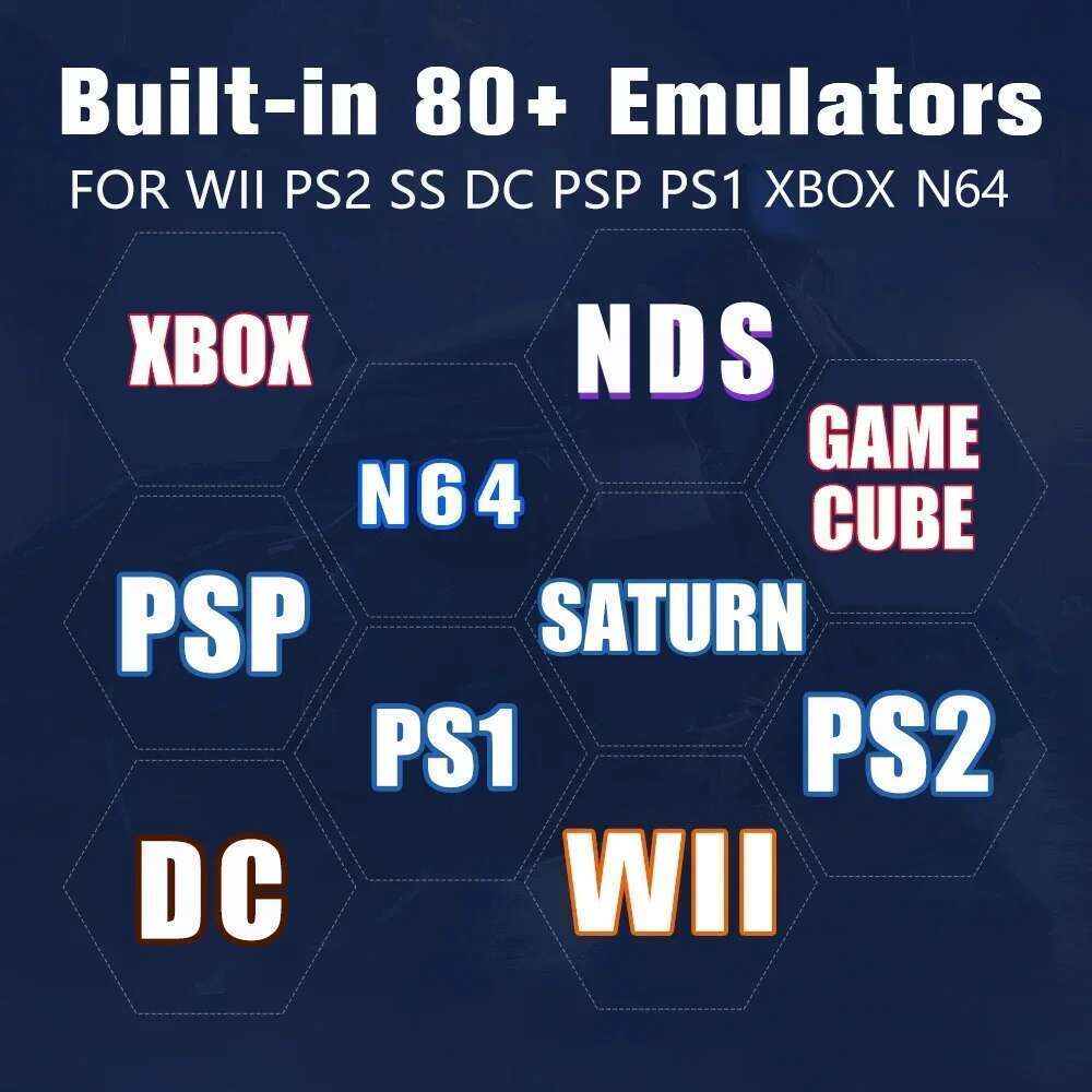 Super Console U7 500G HDD LZAKMR 1037U 4G RAM Retro Over 70000+ Classic Games For Wii Ps2 SS DC PSP Gamecube Plug And Play On TV