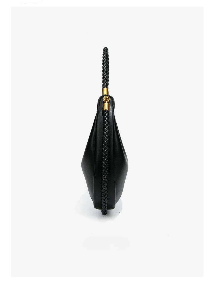 JW PEI 2025 New Designer Crescent Bag For Women - Textured Shoulder Bag, Trendy Top Handle Underarm Purse