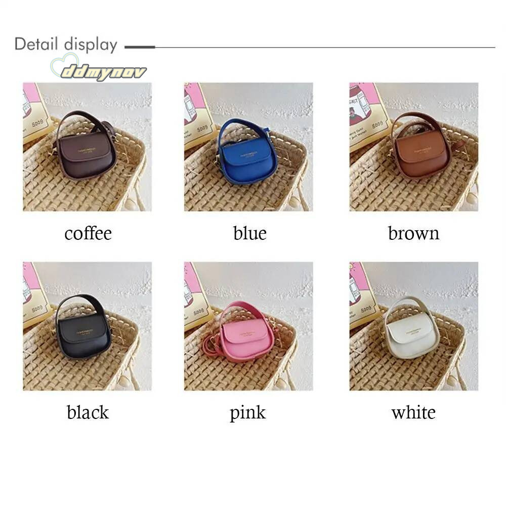Women Solid Color Small Bag PU Leather Shoulder Messenger Crossbody Bags Fashion Casual Girls Handbags ddmynov