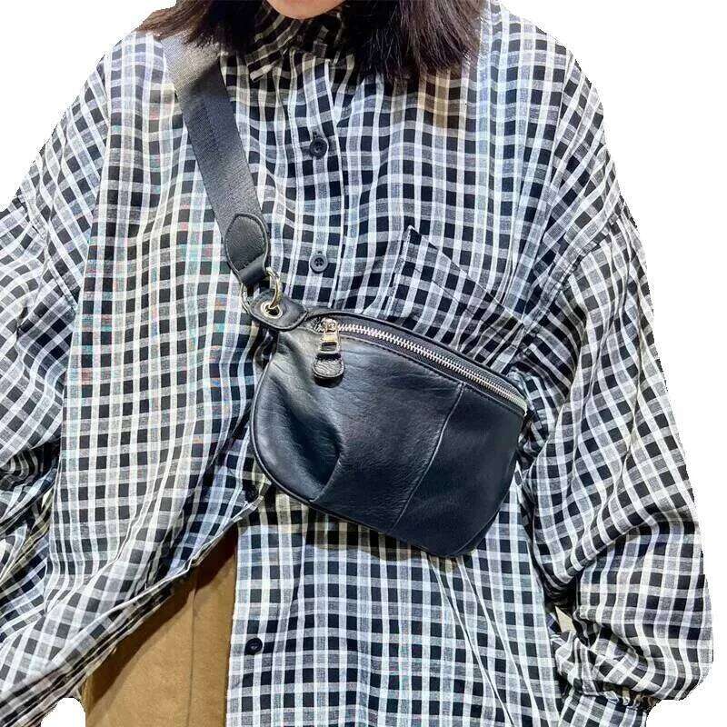 Designer Luxury Designer Luxury Natural Crossbody For Women Real Genuine Leather Shoulder Bag Vintage Solid Color Designer Female Travel Chest Bags