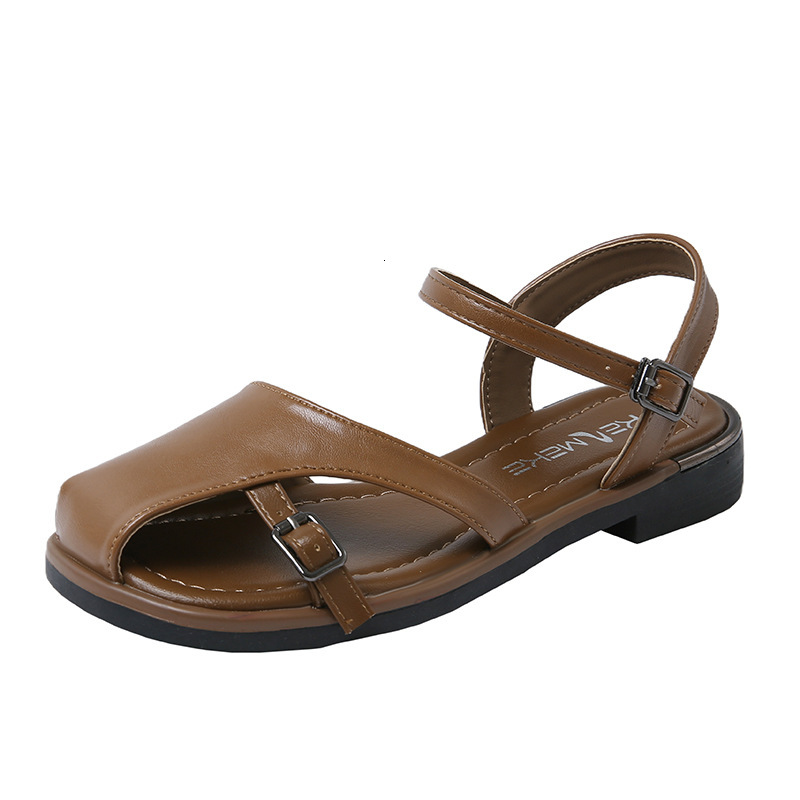 Baotou Sandals Women S Casual Shoes Summer New Korean Edition Forest Fairy Style Casual Soft Flat Roman Shoes Ddmysaturn