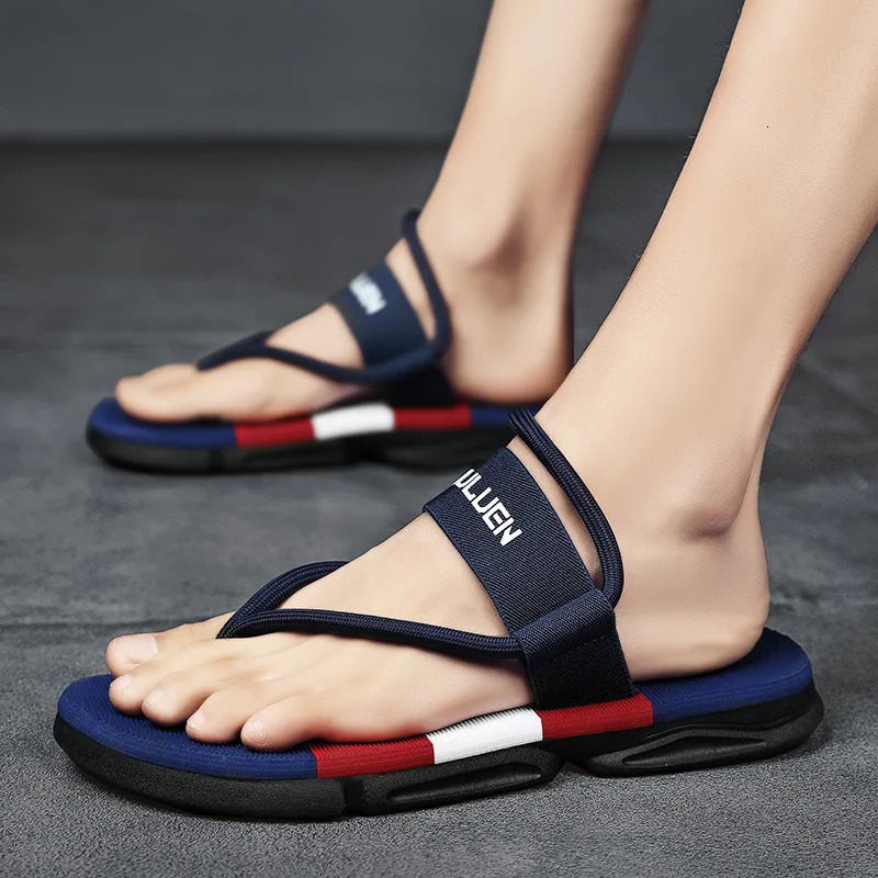 Summer mens sandals dualuse outdoor leisure beach shoes slippers thick sole anti slip 250523BJ