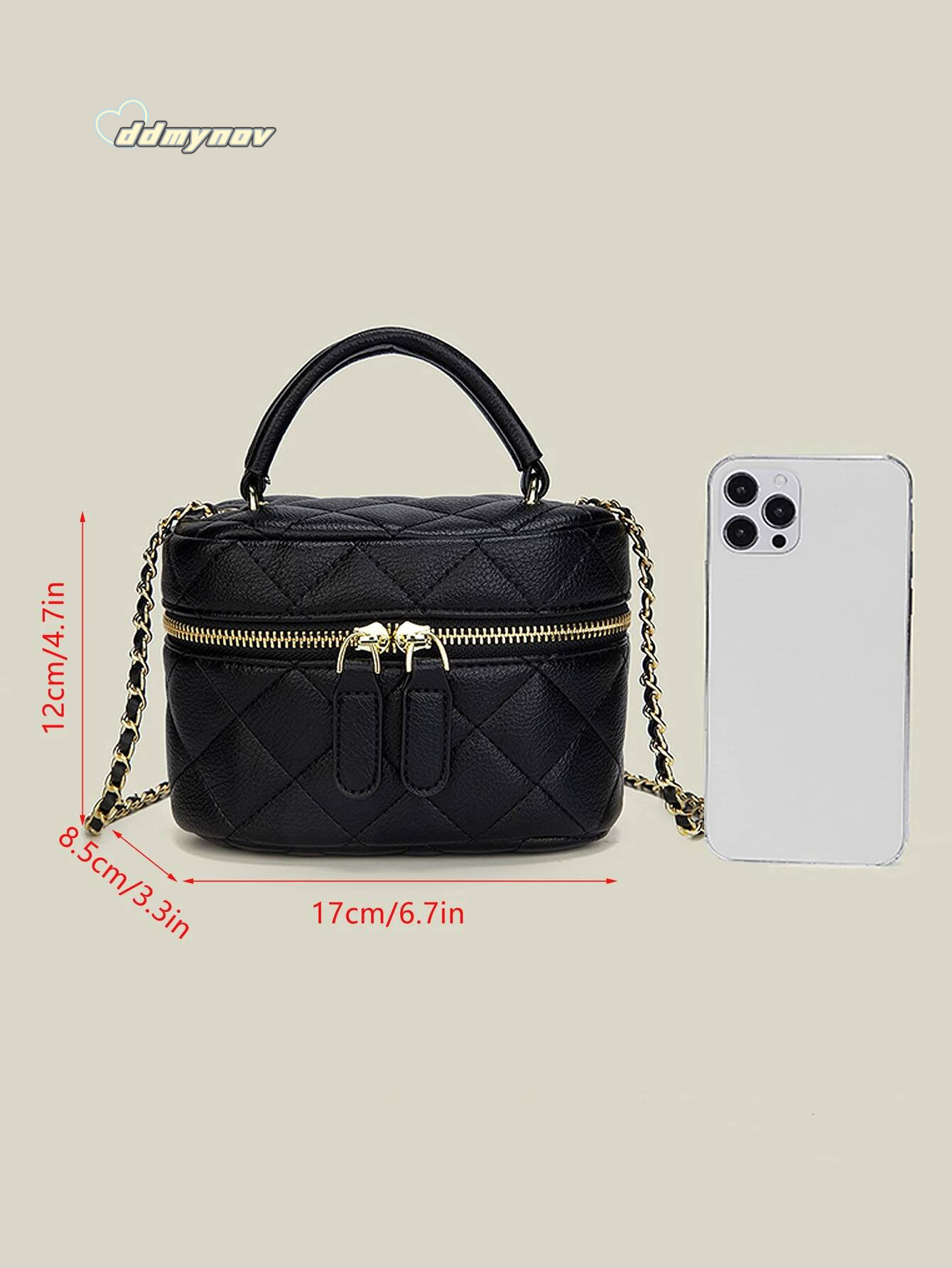New Quilted Chain Dia Checkered Crossbody Fashion Mini Designer Handbag High Quality PU Women's Small Bag ddmynov