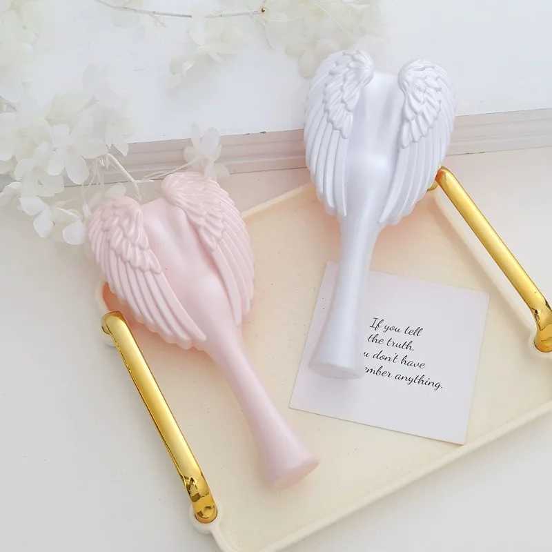Mini Angel Detangling Tangle Hairbrush Comb Anti-static Hair Brush Women Massage Combs For Salon Hairdressing Tools R250526