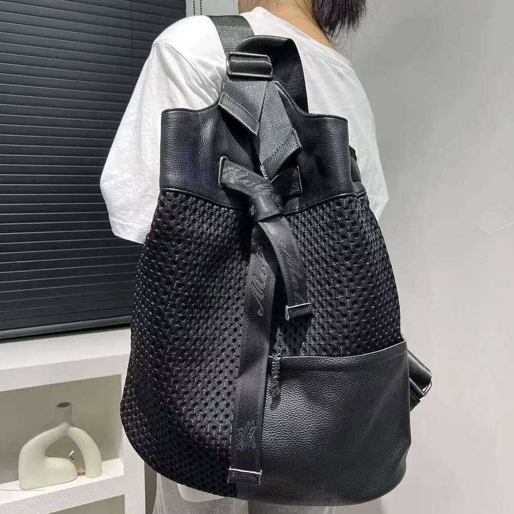 Women's Bags Designer Ladies' Fashionable Nylon Ed Fabric Backpack With Large Capacity Splicing Casual Shoulder Bag