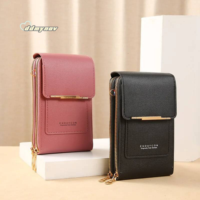 Buylor Women's Handbag Touch Screen Cell Phone Purse Shoulder Bag Female Cheap Small Wallet Soft Leather Crossbody ddmynov