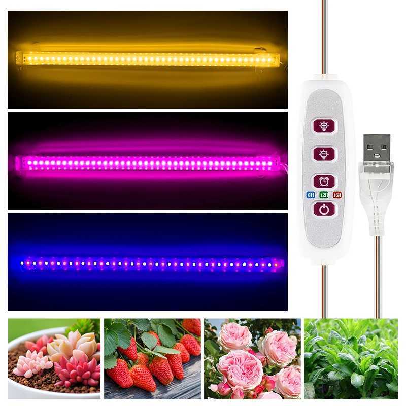 Full Spectrum Grow Light LED Growing Lamps Plant Light 30cm 5V USB Phytolamp for Plant Flower Seedlings CultivationXJ250526