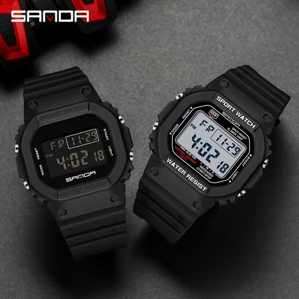 SANDA Fashion Top Brand G Style Digital Mens Watch Luxury Military Sport Waterproof Alarm Stopwatch Clock Men Relogio Masculino M250526