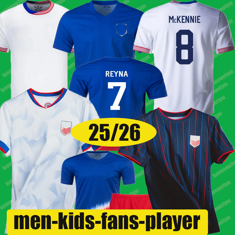 25 26 Rose Lavelle PULISIC USAS Soccer jerseys Rapinoe Trinity Rodman Alex Morgan Team 25 McKENNIE Alex Morgan Lindsey Horan Sophia Smith Mallory Football Shirt kids
