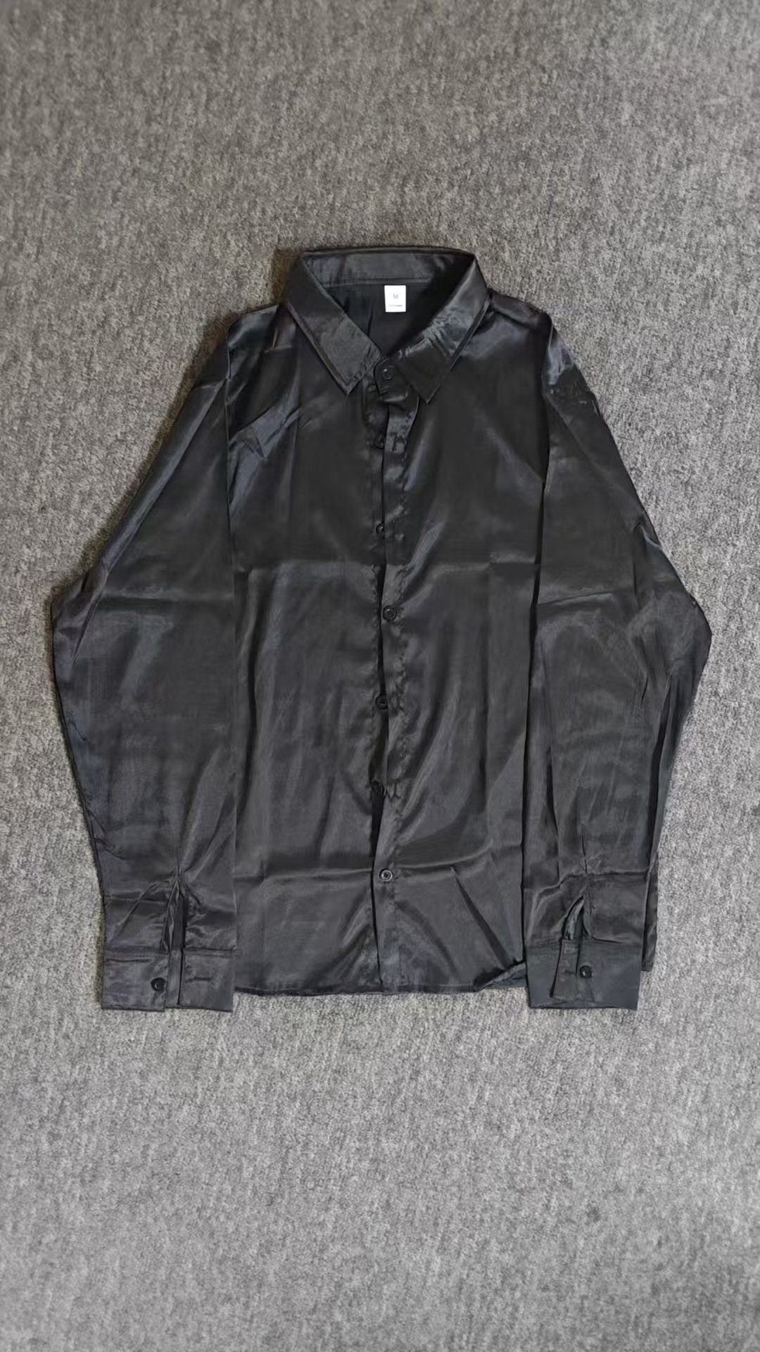 button up shirt designer mens new stylish mens autumn business casual long sleeve shirt with silky fabric