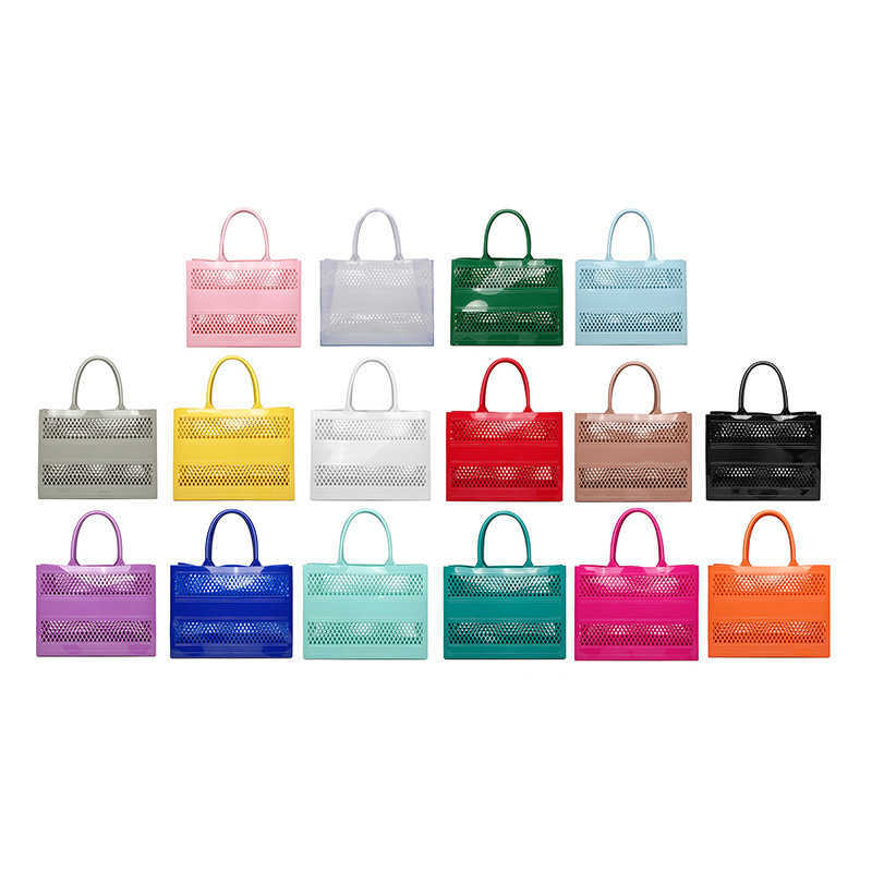 Pvc Jelly Bag Summer Womens Bag Large Capacity Tote Basket Diy Vegetable Basket Beach Bag