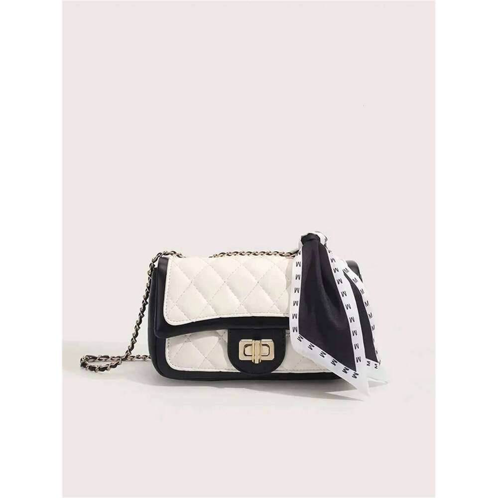 Women's Bags Designer High-Grade White Niche Texture Chain Female 2023 New Fashion Crossbody Bag