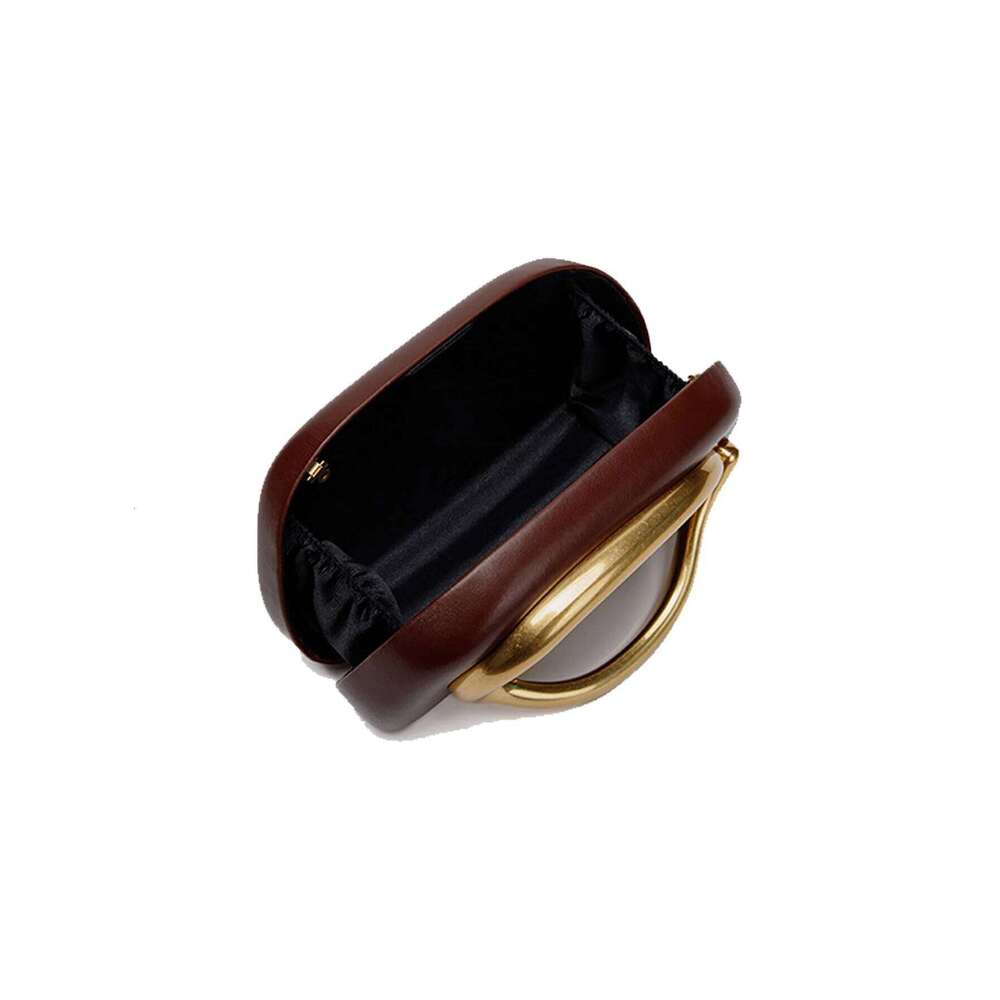 Women's Bags Designer Classic Round Box Clutch Dinner Mini Bag Vintage Metal Handle Chain Single Shoulder