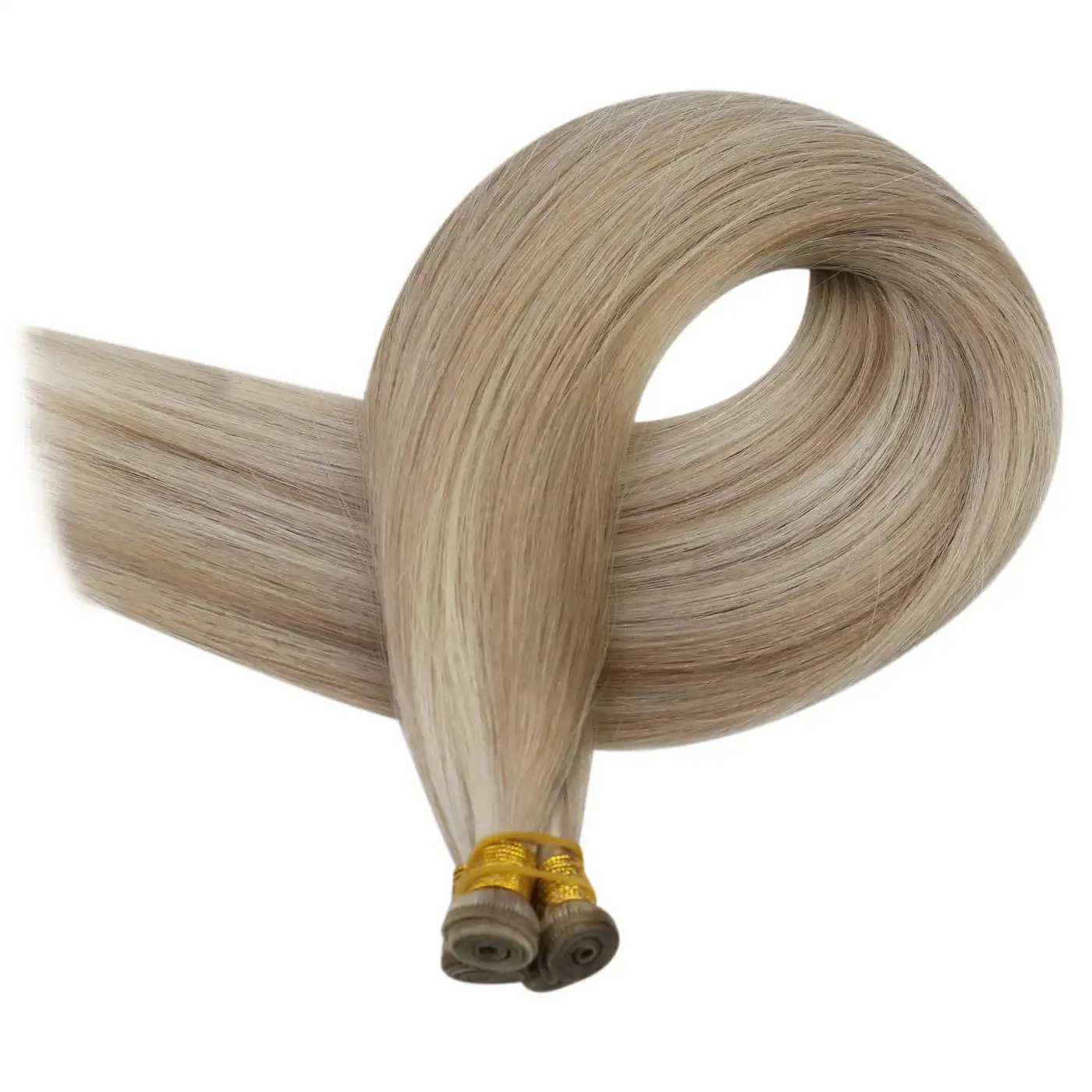 Full Shine Genius Weft Hair Extensions Silky Straight Virgin Human Hair Weft Extensions Sew in Hair Extensions Hair Bundles 25G S25526