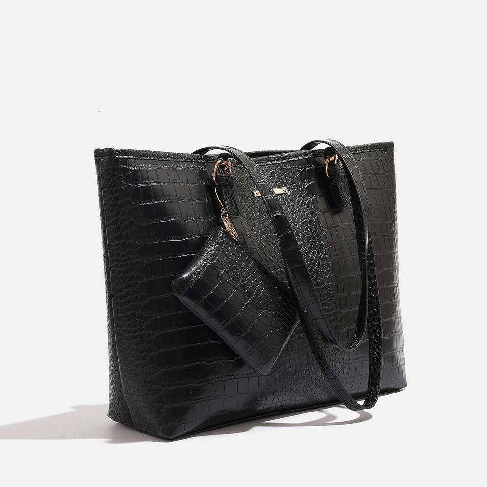 Women's Bags Designer Europe And The United States New Two-Piece Women's Handbag Shoulder Crocodile Pattern Simple Fashion Bag