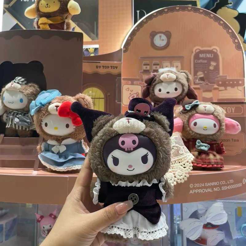 Sanrio Genuine Laven Laction Baby II British Afternoon Tea Series Blind Box Cartoon Kuromi / Hello Kitty Girl Toy Christmas Gift X250526