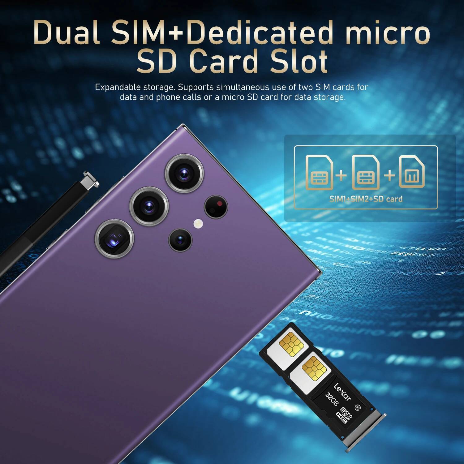 2025 Hot S25 Ultra Smartphone Original 7.3 Inch Celulares Android Moblie Phones Unlocked 5G Dual Sim Global Version CellPhones